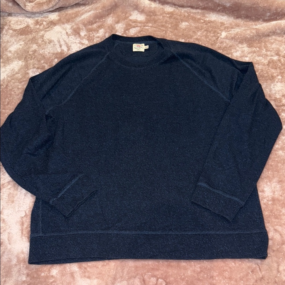 Faherty Navy Blue Sweater